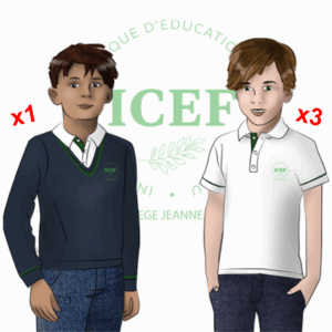 PACK 2 GARÇON ICEF