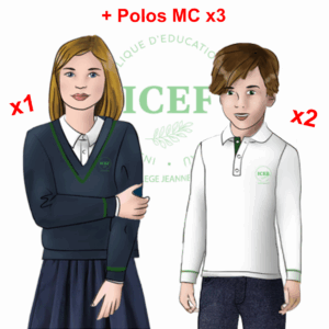 PACK MIXTE AVEC POLOS ML ICEF