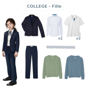 PACK COLLEGE FILLE SJP